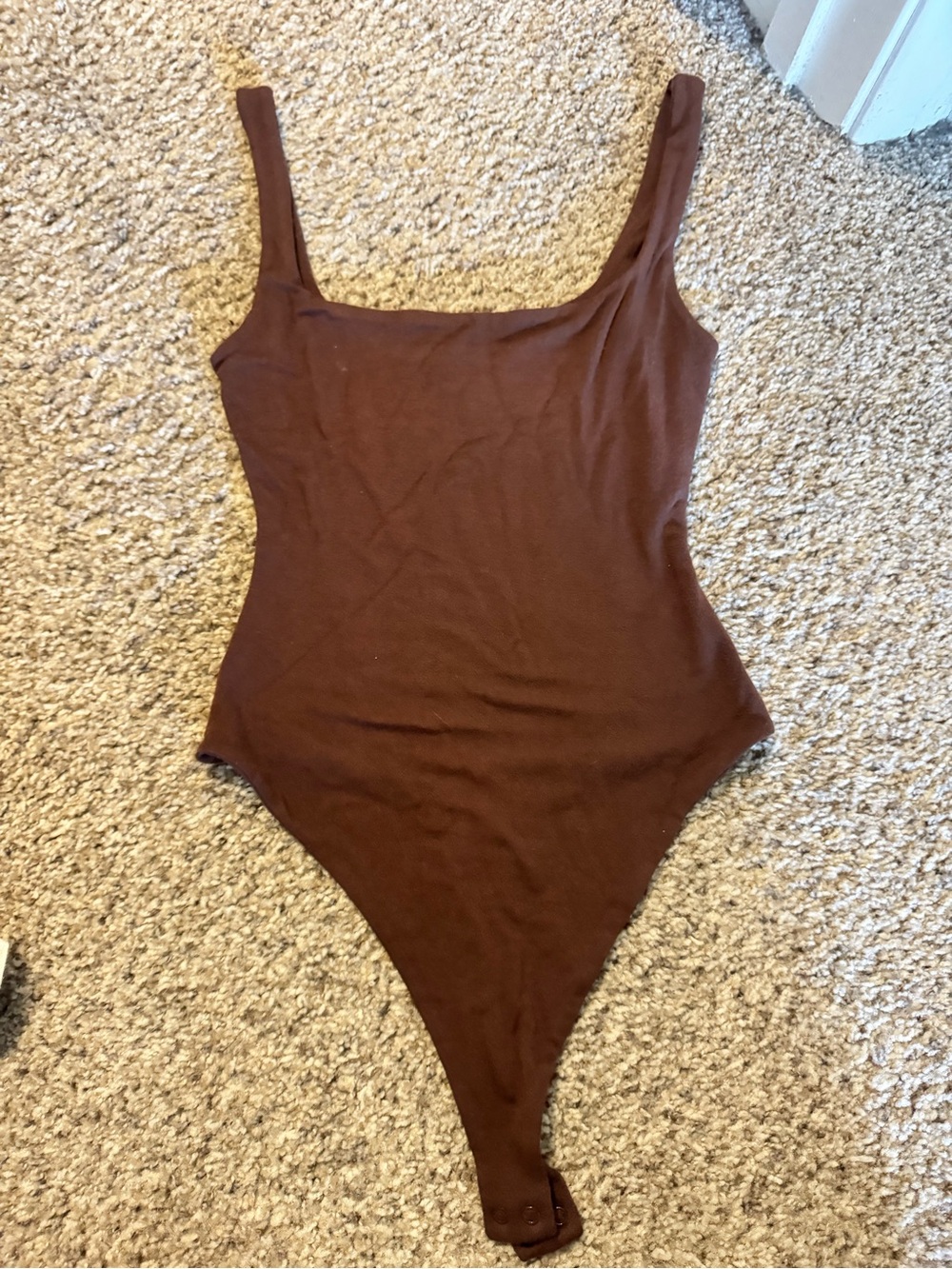 Naked Wardrobe Brown Bodysuit tank